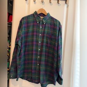 Vintage LL Bean Plaid Shirt, X-Large